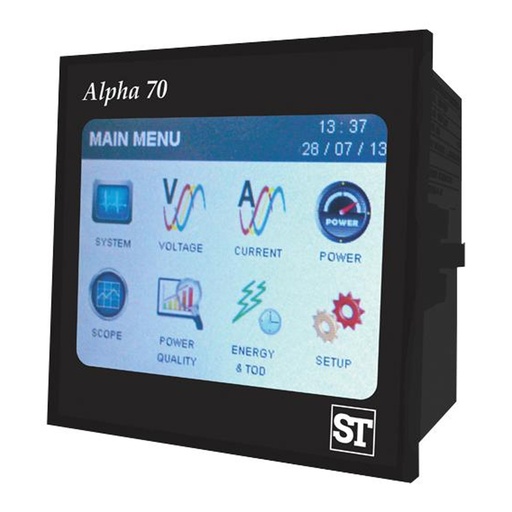 [AP70-38F75HRDI0000] Energy Monitor (Power Meter) LCD, 60-300V AC/DC, Three Phase