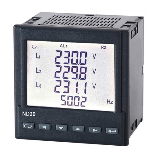 [ND20-231200U1] Current (Ammeter), Voltage (Voltmeter) LCD - Black Characters, Backlight Display Panel Mount