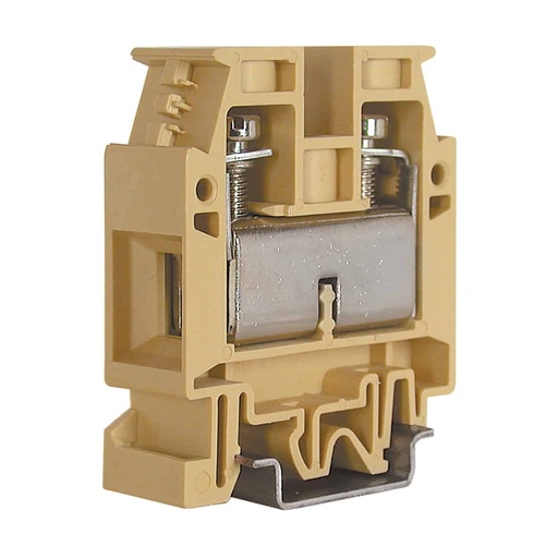 [CB610] DIN Rail Feed Through Terminal Block, Screw Terminal Block With 125 Amp, 16-1 AWG, 600V, UL Rating, 16mm Width 