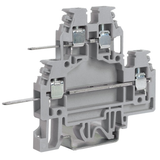 [DS110GR] 2-Level Feed-Thru Terminal Block, screw clamp to solder lugs