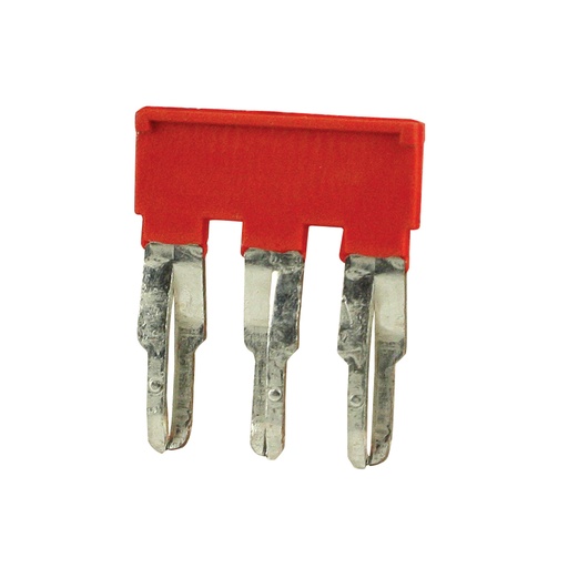 [EFB0403R] ASI  Push-In Jumper, Red, 3 Position, 6.2mm