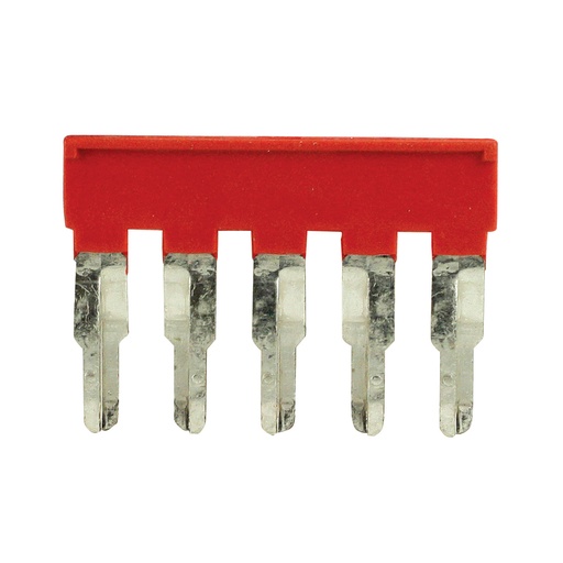 [EFB0405R] ASI  Push-In Jumper, Red, 5 Position, 6.2mm