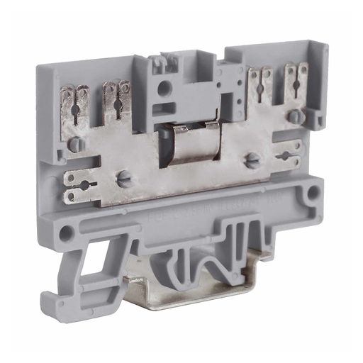 [FD100GR] Push-on Tab Connection Feed-Thru Terminal Block, 20-10 AWG, Gray