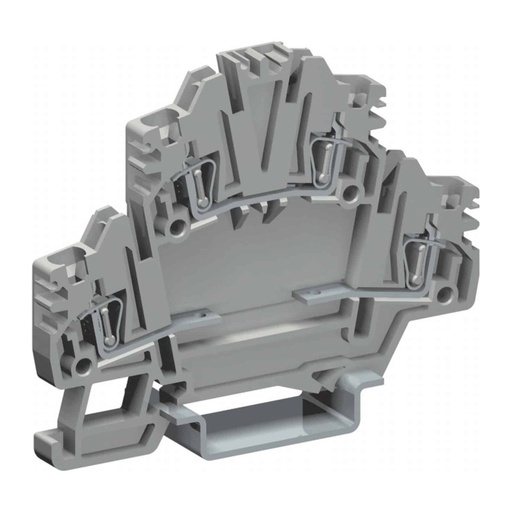 [HD441GR] Spring Clamp 2-Level Terminal Block, supports components and test plug
