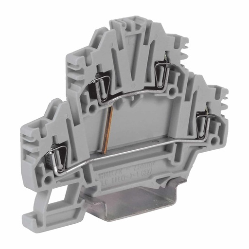 [HD450GR] Spring Clamp 2-Level Terminal Block, permanent internal connection