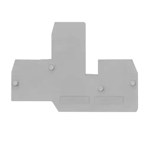 [HF111GR] DIN Rail Mounted Terminal Block End Cover, HMF.4, Gray