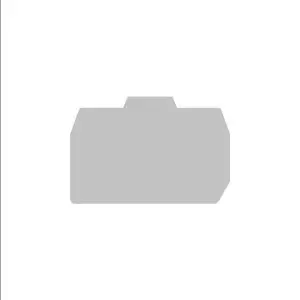 [HM331GR] DIN Rail Mounted Terminal Block End Cover, HMM.10, Gray