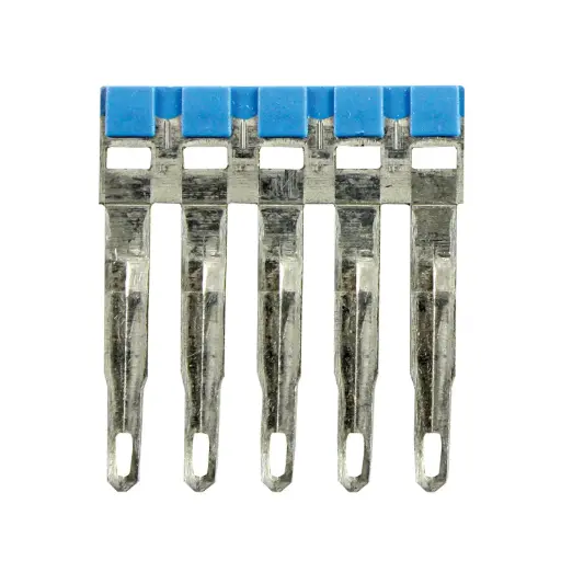 [PTP0305B] Push-In Easy Bridge Plus Insulated Jumpers, for 5.2mm pitch terminal blocks, Blue,5 position