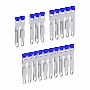 [PTP0330B] Push-In Easy Bridge Plus Insulated Jumpers, for 5.2mm pitch terminal blocks, Blue,30 position