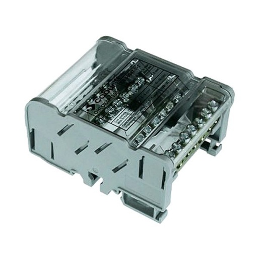 [QBLOK4100] ASI QBLOK4100 | DIN Rail Mount Power Distribution Block | Four Busbar, 100A, 1000V | 4x 7-Output Connections | Electrical Power Splitter | Pack of 2