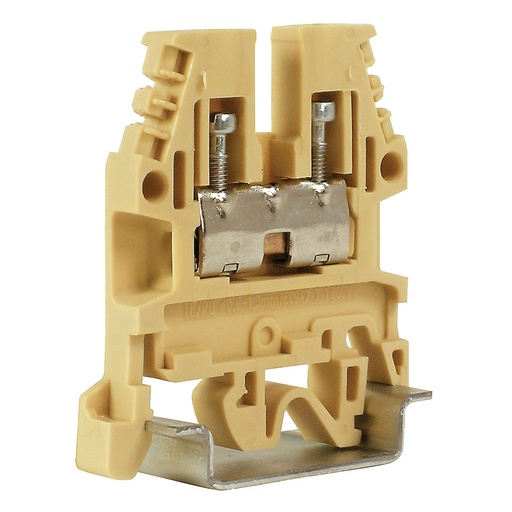 [TC500.125] Universal Thermocouple Terminal Block for Type J, K, T, B & E | DIN Rail Mount | 26–14 AWG | 1A, 55V | BIEGE | Screw Terminal | Temperature Sensor Connection | TC500 | ATEX Rated | Sold as PACK 125