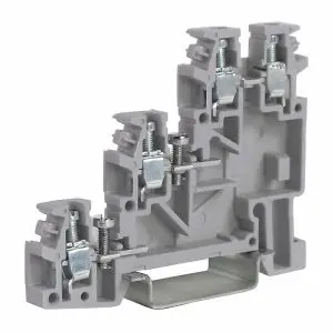 [TL100GR] Sensor Terminal Block, 3 Level, Integrated Jumpers For Power Contacts