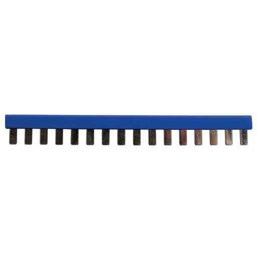 [X766804] 16 position cross connection jumper, 6.2 mm, 16 Amp, Blue