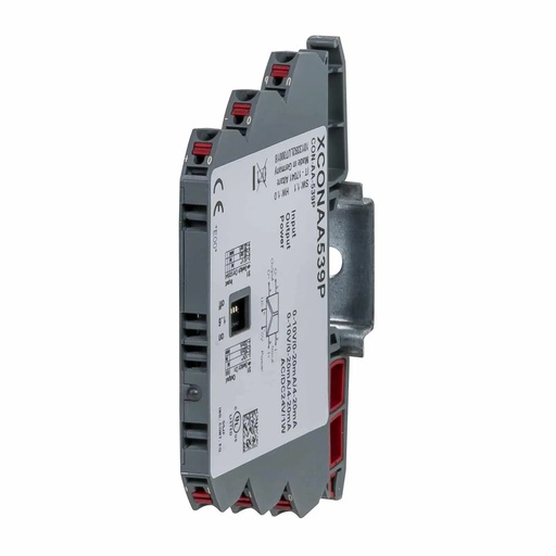 [XCONAA539P] Programmable Analog Signal Converter, 0–10V, 0–20mA, 4–20m, 3 Input, 3 Output, DIN Rail Mounted, UL