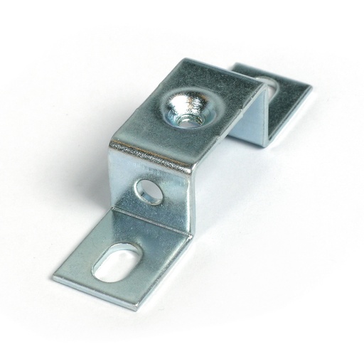 [Z121213] ASI Z121213 Flat Mounting Supports | 20mm Height Increase, Zinc Plated DIN Rail Mounting Brackets, 7x12mm Slots, M6 Threaded Fixing Hole