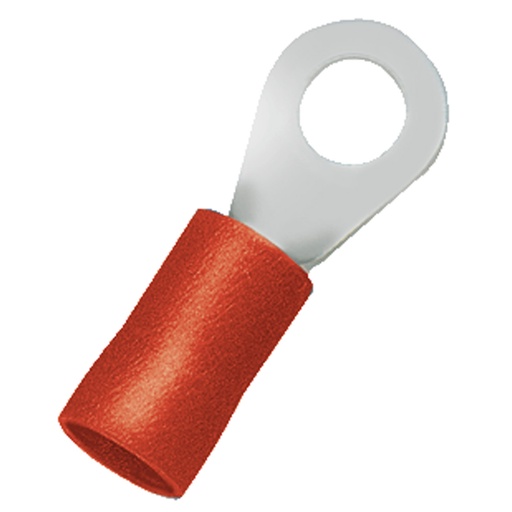 [2050030] Insulated Ring Terminal, 22 to 16 AWG,  3mm Stud, UL,  Red