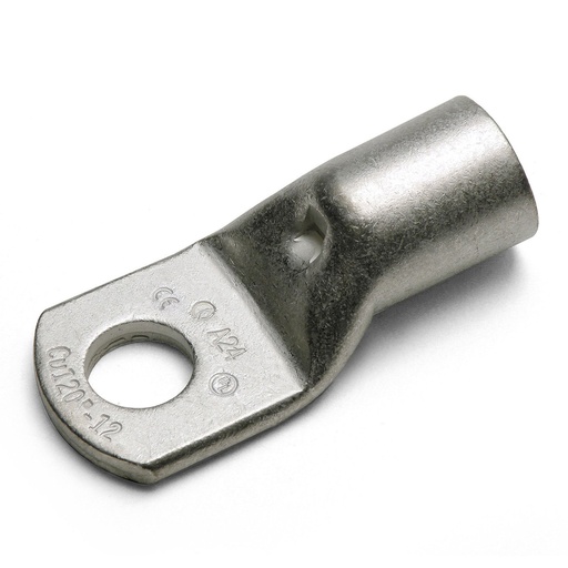 [2190190] ASI 2190190 Type A5-M10 Compression Lug | 4 AWG | 3/8" Stud | Non-Insulated | UL Listed | Tin-Plated Copper | Crimp Terminal