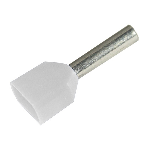 [2809760] 20 AWG Double Wire Entry Wire Ferrule, White