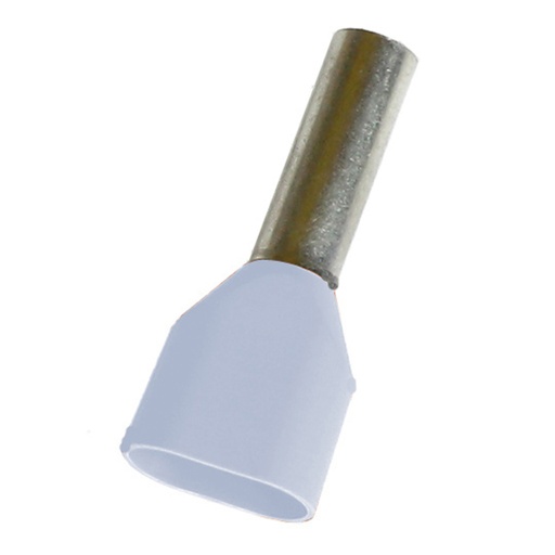 [2809765] ASI 2809765 (Type PKT510) 19 AWG Double Wire Entry Ferrule, White