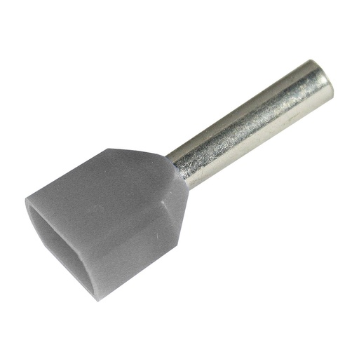 [2809770] PKT7508 | 2x18 AWG Two Wire Ferrule | Insulated | Gray