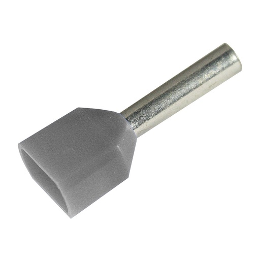 [2809820] ASI 2809820 (Type PKT1512) 16 AWG Double Wire Entry Wire Ferrule, Black