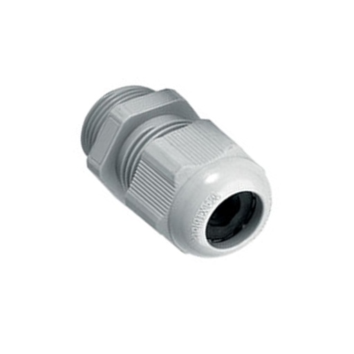 [3001086] ASI 3001086 PG13.5 Plastic Cable Gland | Light Gray | 7-12mm Clamping Range | Locknut & Collar | IP68, NEMA 6P | UL Listed