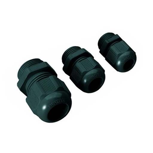 [3001216] ASI 3001216 (Type 1900.M12N) M12 Cable Gland, Waterproof, Black, Plastic Nylon, IP68 NEMA 6