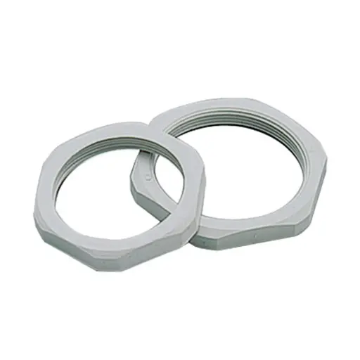 [3005740] M40 Nylon Locking Nut, Gray, without collar