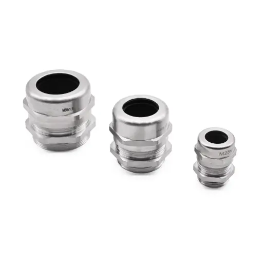 [3010000] PG7 Stainless Steel Cable Gland, Cord Grip Strain Relief, 303 Stainless Steel