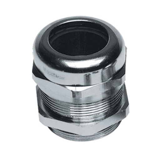 [3012760] M40 Nickel-Plated Brass Cable Glands, Extended Thread, Reduced Cable Entry, 13-23mm Clamping Range