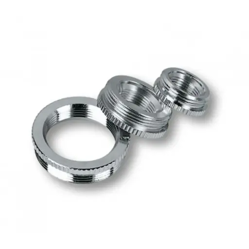 [3017610] PG7 to PG9 Thread Enlarger, Nickel-Plated Brass