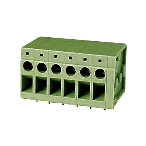[ASIWJ105R-5.0-11P] 5 mm Pitch Two-Pin Fixed Printed Circuit Board (PCB) Terminal Block, Screw Clamp, 11 position