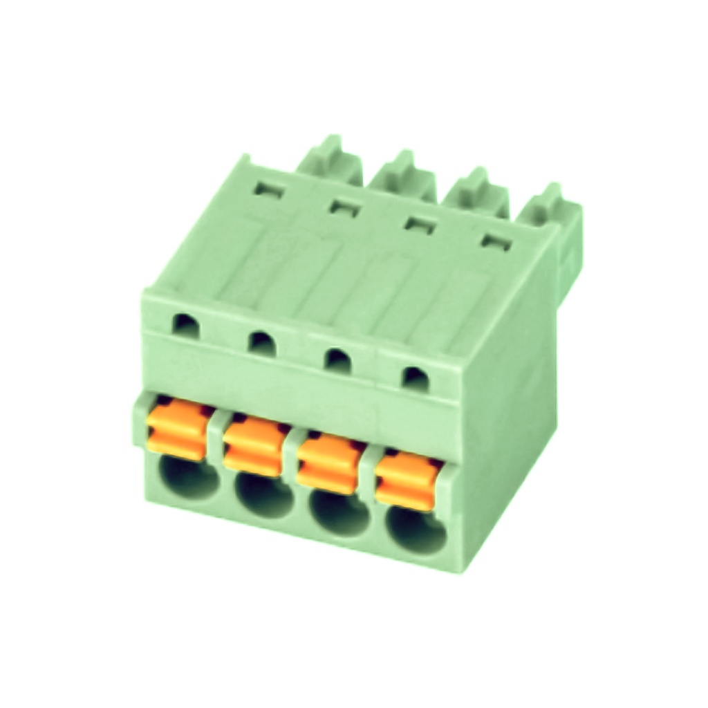 3.5 mm Pitch Printed Circuit Board (PCB) Terminal Block Plug, Spring ...