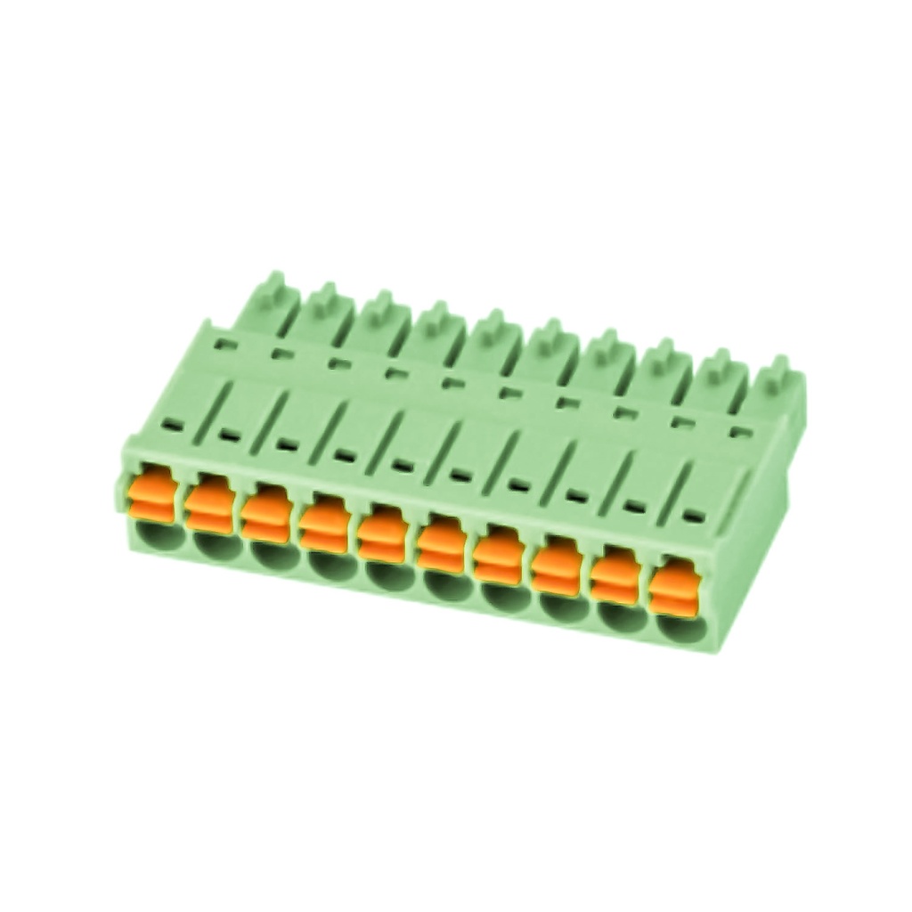 3.5 mm Pitch Printed Circuit Board (PCB) Terminal Block Plug, Spring ...
