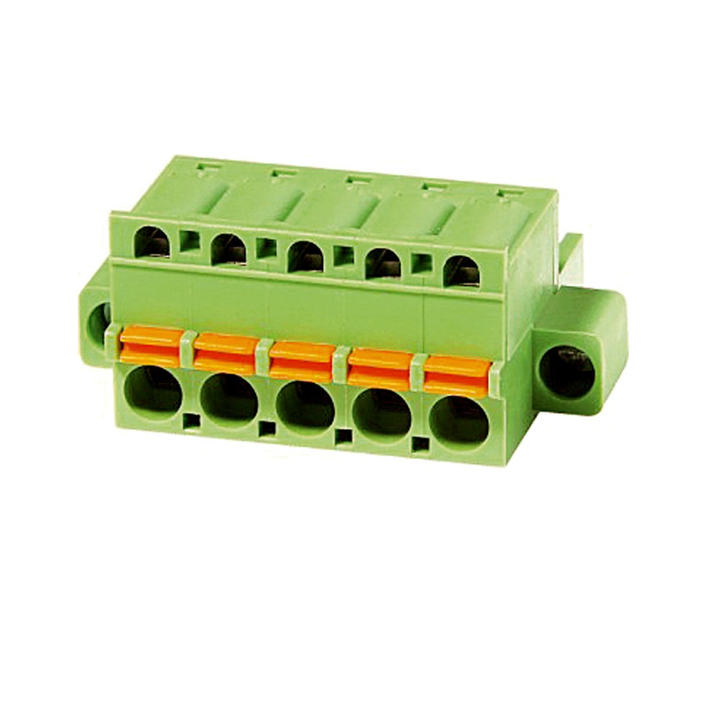 5.08 mm Pitch Printed Circuit Board (PCB) Terminal Block Plug, Spring ...
