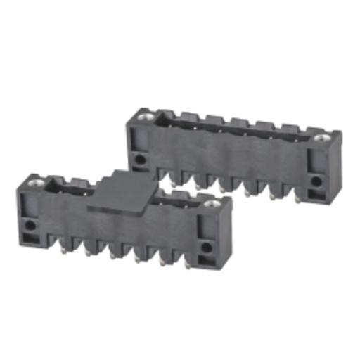 [ASIWJ2EDGVM-THT-5.08-9P] 5.08 mm Pitch Printed Circuit Board (PCB) Terminal Block Vertical Header with Screw Locks, Reflow Applications