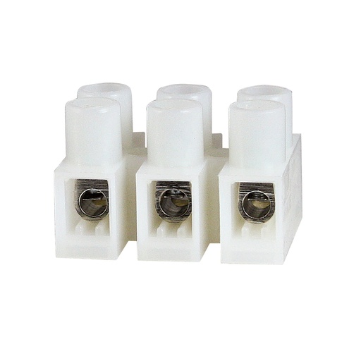 [ASIMY16HW+1.2-14.6-3P] 3 Position Terminal Strip for 20 to 6 AWG Wire, 65 Amp, Screw Terminals