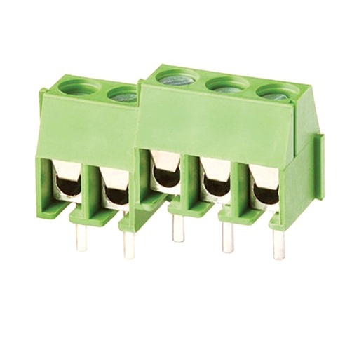 [ASIWJ350-3.81-3P] 3.81mm Pitch fixed Printed Circuit Board (PCB) terminal block, interlocking, compact modular, horizontal Screw