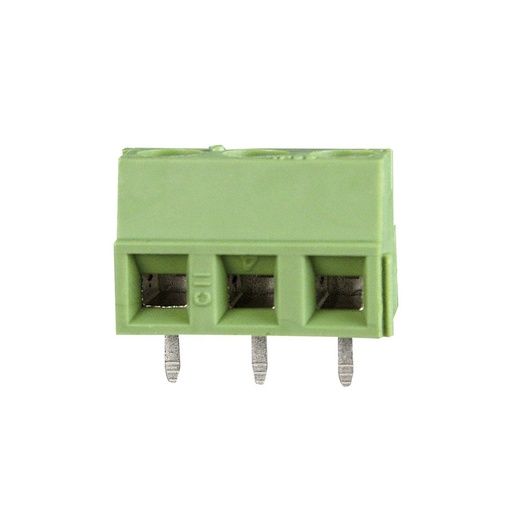 [CII5.08-3VE] 3 Position PCB Terminal, Subminiature Green Housing, 5.08mm pitch, 30-14AWG