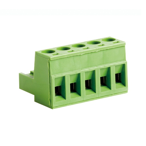 [CPF5.08-10VE] 10 Position Pluggable Terminal Block, Screw Connector Terminal Wiring, 5.08mm Spacing, 24-12 AWG