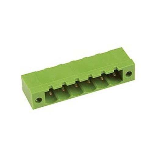 [CPM5-14SQFV] 14 Position PCB Terminal Block Header With Screw Locks, Horizontal, 5mm Pin Spacing, Polarizing Ribs
