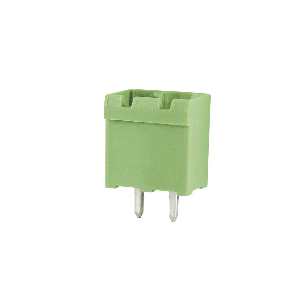 2 Position PCB Terminal Block Header With Closed Ends, Vertical, 5mm