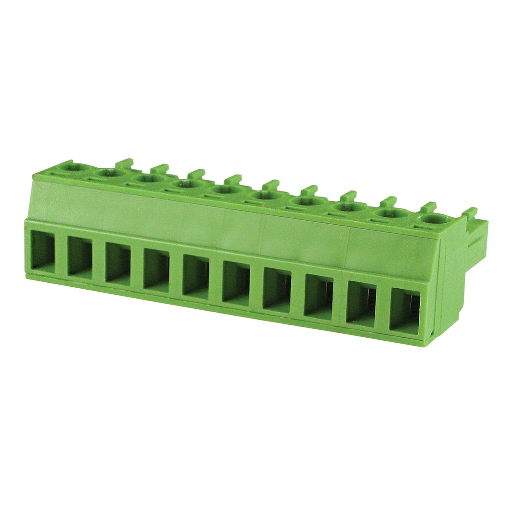 10 Position 3.5mm Pluggable Terminal Block, Screw Clamp ...