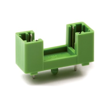 [PTF-77] PCB Fuse Holder | 5x20mm Glass Fuse | 1-Pole | 250V AC, 20A | 22.6mm Pitch With Center Tab | Green | Through-Hole PCB Mount | ShockSafe PC1 | ASI PTF-77