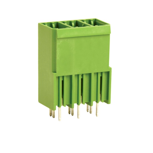 [PWM1P7.62-10DP] 10 Position 41 Amp PCB Header, Vertical, For Use With Pluggable Terminal Block Connectors, PWM1P7.62-10DP