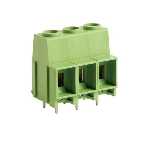 [PWT1-P10.16-2] 10.16 mm Pitch Fixed Printed Circuit Board (PCB) Power Terminal Block, 2 position Interlocking up to 20 positions maximum, Screw Clamp