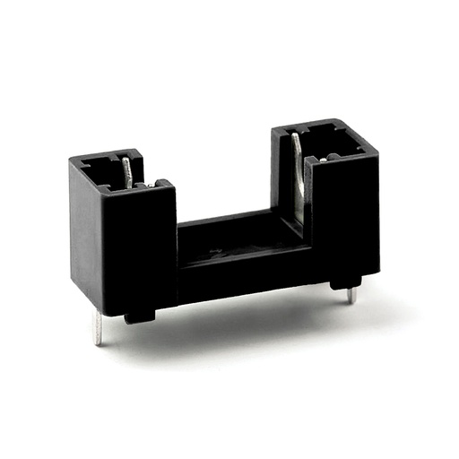 [PTF-78NE] PCB Fuse Holder | 5x20mm Glass Fuse | 1-Pole | 250V AC, 20A | 22.6mm Pitch | Black | Through-Hole PCB Mount | ShockSafe PC1 | ASI PTF-78NE