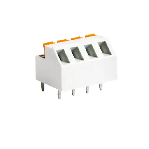 [CTL5.08-3V01VE] PCB 3-POS. 45 degree spring fixed with bent contacts