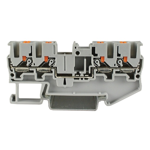 [ASI421465] 4-wire Push-In Terminal Block, DIN Rail Mount, 5.2 mm Wide, UL, 26-12 AWG, 20A, 600V, ASI421465