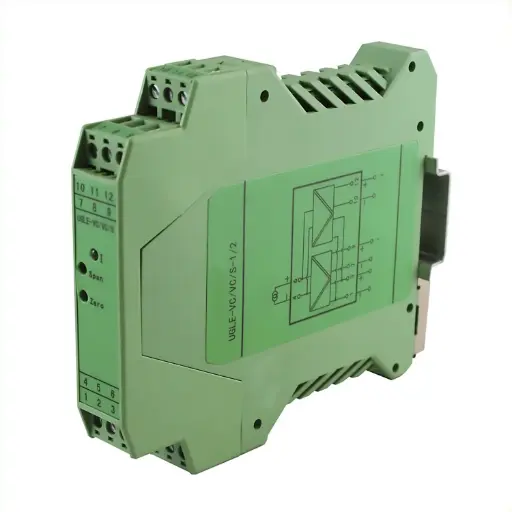 [ASI451124] 4-20mA Signal Splitter | 1 Input, 2 Isolated Outputs | 24V DC Powered | High Accuracy & Fast Response | DIN Rail Mount | ASI451124